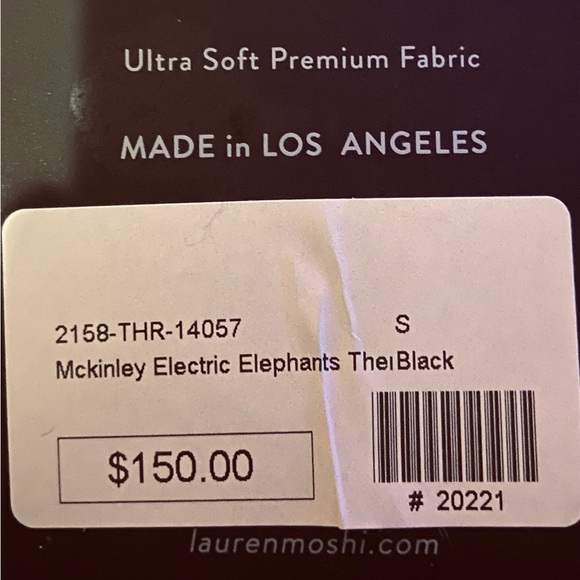 Lauren Moshi. McKinley Electric Elephants size S in black - Picture 2 of 5